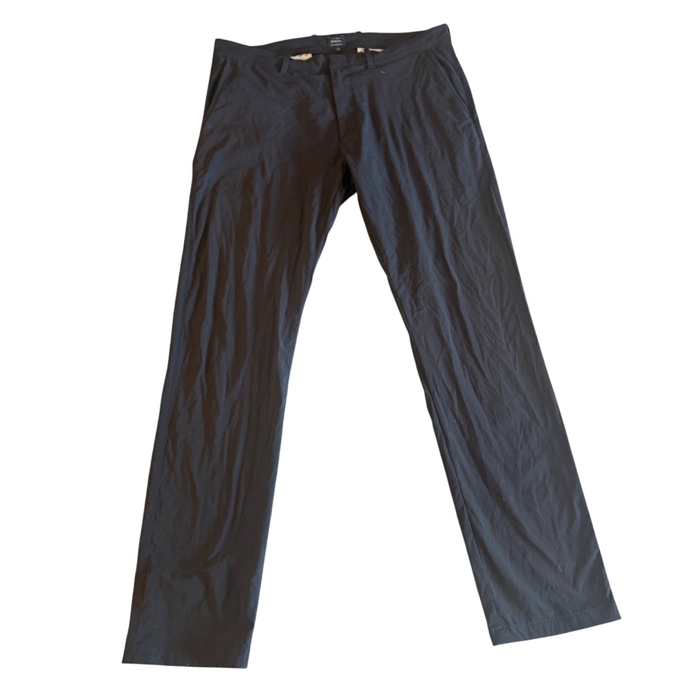 J.Crew 484 Slim Tech Stretch Pants Mens 34x32 Black Performance Trousers